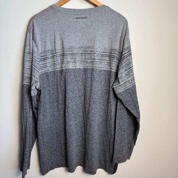 Dark Black‎ by Projek Raw XXL Men's Long Sleeve T-Shirt Marled Gray Streetwear - Picture 7 of 14